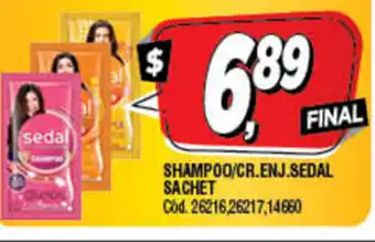 Supermercados Yaguar Shampoo/CR.Enj.Sedal Sachet oferta