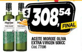 Supermercados Yaguar Aceite Morixe Oliva Extra Virgen 500cc oferta