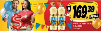 Supermercados Yaguar Aceite Cocinero Gir. Plus A. Ole. 900 c oferta