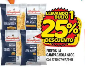 Supermercados Yaguar Fideos La Campagnola 500g oferta