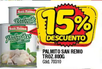 Supermercados Yaguar Palmito O San Remo Troz. 800g oferta