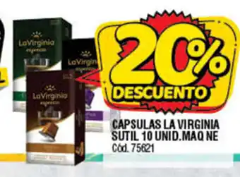 Supermercados Yaguar Capsulas La Virginia Sutil 10 unid maq NE oferta