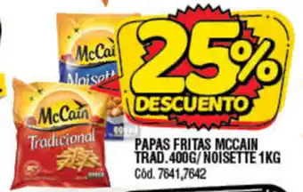 Supermercados Yaguar Papas Fritas Mccain Trad. 400g Noisette 1kg oferta