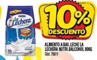Supermercados Yaguar La Lechera Alimento A Bas. Leche La Lechera Nutri. Bialcohol 800g oferta