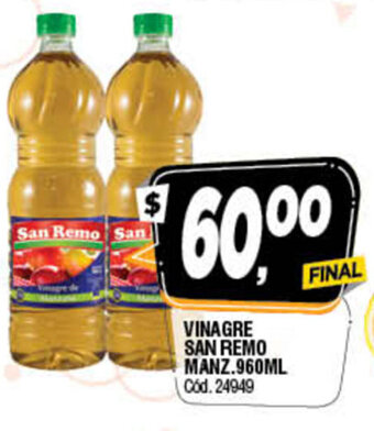 Supermercados Yaguar Vinagre San Remo Manz 960ml oferta