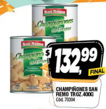 Supermercados Yaguar Champiñones San Remo TR.Oz 400g oferta