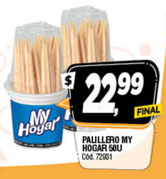 Supermercados Yaguar Palillero My Hogar 50u oferta