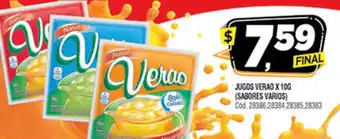 Supermercados Yaguar Jugos Verao x 10g oferta