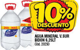Supermercados Yaguar Agua Mineral V.Sur Bidon 6,25lt oferta