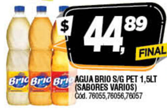Supermercados Yaguar Agua Brio S/G Pet 1,5lt oferta
