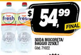 Supermercados Yaguar Soda Mocoreta/Baggio 2250lt oferta