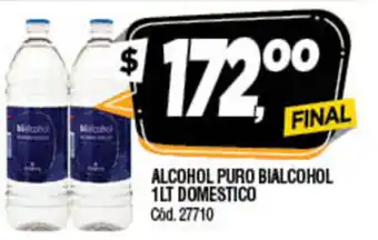 Supermercados Yaguar Alcohol Puro Bialcohol 1lt Domestico oferta