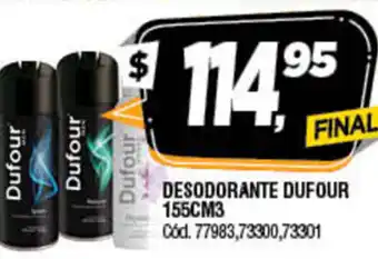 Supermercados Yaguar Dufour Desodorante 155cm3 oferta