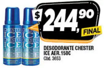 Supermercados Yaguar Desodorante Chester ICe Aer x 150c oferta