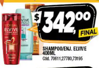 Supermercados Yaguar Shampoo/Enj. elv 400ml oferta