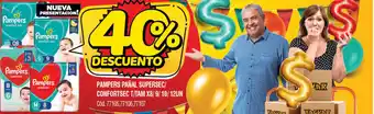 Supermercados Yaguar Pampers Pañal Supersec/Confortsec T/Tam x 8/9 oferta