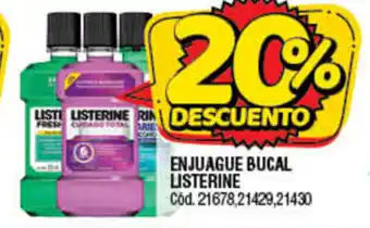 Supermercados Yaguar Listerine Enjuague Bucal oferta