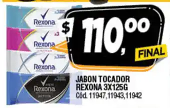 Supermercados Yaguar Rexona Jabon Tocador 3x125g oferta