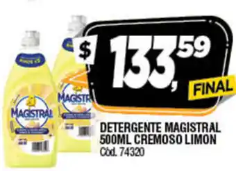 Supermercados Yaguar Magistral Detergente 500ml cremoso Limon oferta