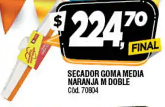 Supermercados Yaguar Secador Goma Media Naranja M Doble oferta