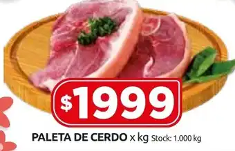 Cordiez PALETA DE CERDO x kg oferta