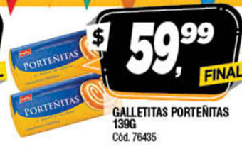 Supermercados Yaguar Galletitas Porteñitas 139g oferta