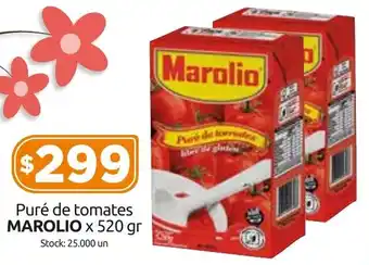 Cordiez Puré de tomates MAROLIO x 520 gr oferta