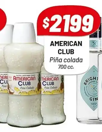 Almacor AMERICAN CLUB Piña colada 700 cc. oferta