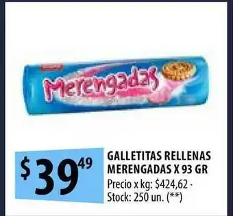 Punto Mayorista Galletitas Rellenas Merengadas x 93gr oferta
