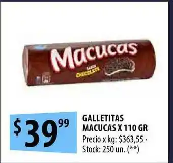 Punto Mayorista Galletitas Macucas x 110gr oferta