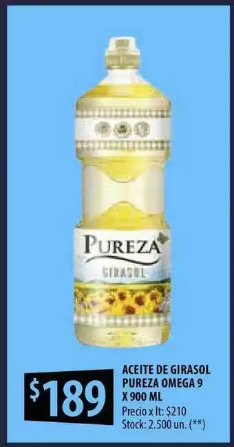 Punto Mayorista Aceite De Girasol Pureza Omega 9 x 900ml oferta