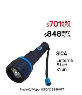 Nini Mayorista Sica Linterna 5 Led x 1uni oferta