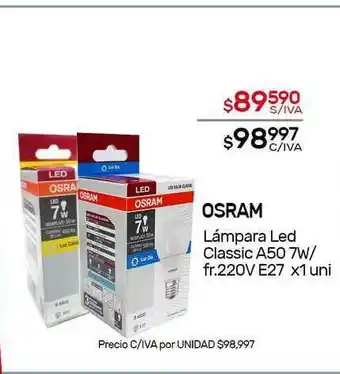 Nini Mayorista Osram Lámpara Led Classic A50 7W- Fr.220V E27 oferta