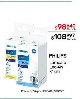 Nini Mayorista Philips Lámpara Led 4W x 1uni oferta