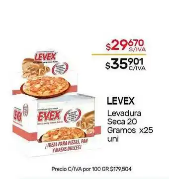 Nini Mayorista Levex Levadura Seca 20 Gramos x 25uni oferta