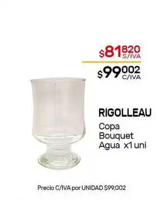 Nini Mayorista Rigolleau Copa Bouquet Agua x 1uni oferta