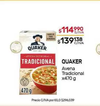 Nini Mayorista Quaker Avena Tradicional x 470g oferta