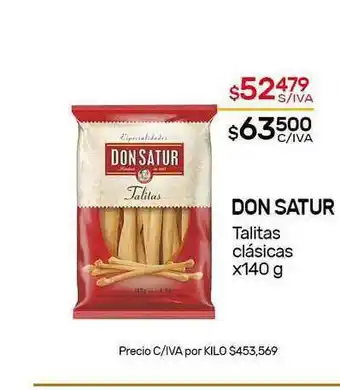 Nini Mayorista Don Satur Talitas Clásicas x 140g oferta