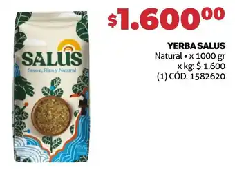 Makro YERBA SALUS Natural x 1000 gr oferta