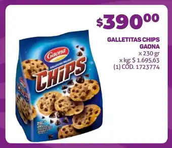 Makro GALLETITAS CHIPS GAONA x 230 gr oferta