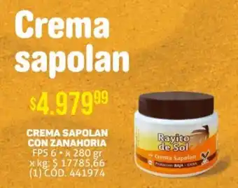 Makro CREMA SAPOLAN CON ZANAHORIA FPS 6 Rayito de Sol x 280 gr oferta