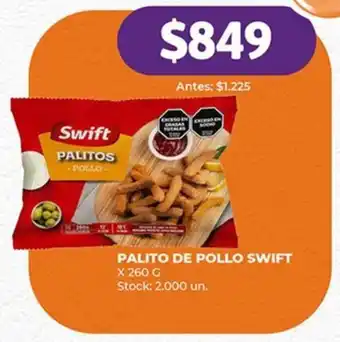Supermercados Tadicor PALITO DE POLLO SWIFT x 260 G oferta