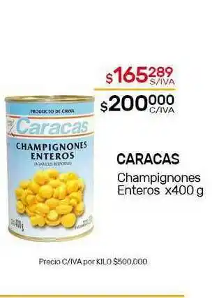 Nini Mayorista Caracas Champignones Enteros x 400g oferta