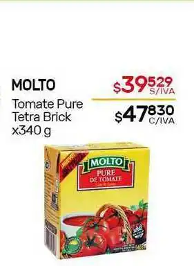 Nini Mayorista Molto Tomate Pure Tetra Brick x 340g oferta
