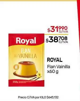 Nini Mayorista Royal Flan Vainilla x 60g oferta