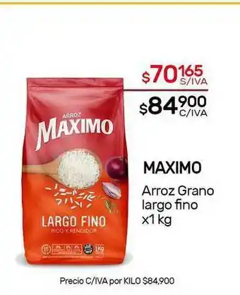 Nini Mayorista Maximo Arroz Grano Largo Fino x 1kg oferta