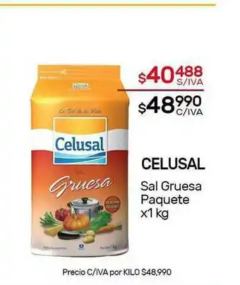 Nini Mayorista Celusal Sal Gruesa Paquete x 1kg oferta