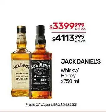 Nini Mayorista Jack Daniel's Whisky- Honey x 750ml oferta