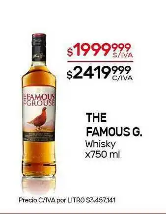 Nini Mayorista The Famous G. Whisky x 750m oferta