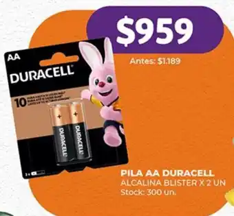 Supermercados Tadicor PILA AA DURACELL ALCALINA BLISTER X 2 UN oferta